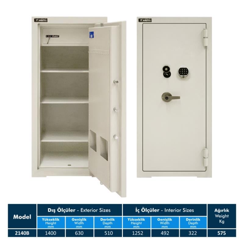 2140B KE Elektronik Ofis Tipi Çelik Kasa