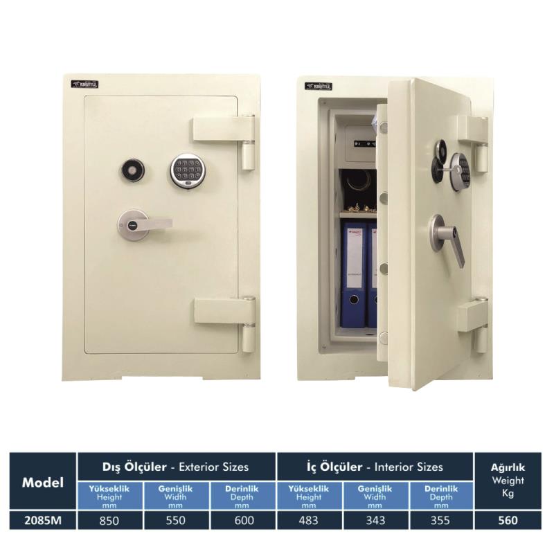2085M KE Yüksek Güvenlikli Çelik Kasa