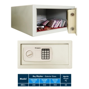 205 L Elektronik Otel Kasası