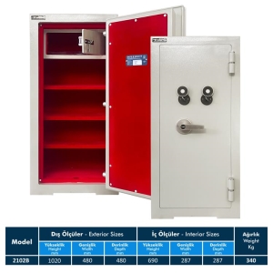 2102B KKK Ev Ofis Kasası | Kadifeli