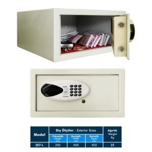 207 L Elektronik ve Motorlu Otel Kasası
