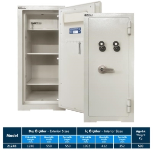 2124B KK Ofis Tipi Çelik Kasa