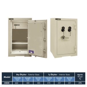 2080B KK Ev ve Ofis Çelik Kasa